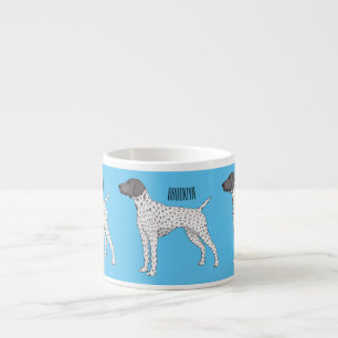 German Shorthaired Pointer dog cartoon Espressotasse