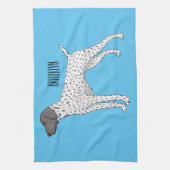 German Shorthaired Pointer dog cartoon Geschirrtuch (Vertikal)