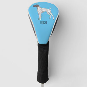 German Shorthaired Pointer dog cartoon Golf Headcover