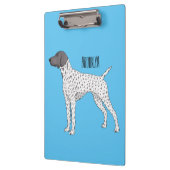 German Shorthaired Pointer dog cartoon Klemmbrett (Links)