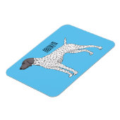 German Shorthaired Pointer dog cartoon Magnet (Linke Seite)