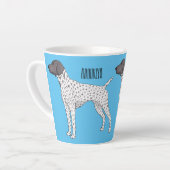 German Shorthaired Pointer dog cartoon Milchtasse (Linke Ecke)
