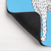 German Shorthaired Pointer dog cartoon Mousepad (Ecke)