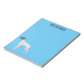 German Shorthaired Pointer dog cartoon Notizblock (Rotiert)