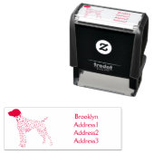 German Shorthaired Pointer dog cartoon Permastempel (Beispiel)