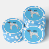 German Shorthaired Pointer dog cartoon Pokerchips (Stapel)