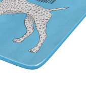 German Shorthaired Pointer dog cartoon Schneidebrett (Ecke)