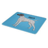 German Shorthaired Pointer dog cartoon Schneidebrett (Ecke)