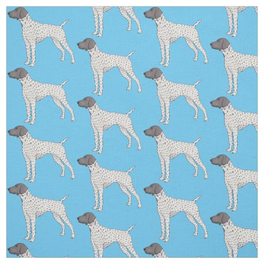 German Shorthaired Pointer dog cartoon Stoff (Muster)