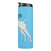 German Shorthaired Pointer dog cartoon Thermosbecher (Nach rechts gedreht)