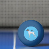 German Shorthaired Pointer dog cartoon Tischtennisball (Netto)