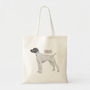 German Shorthaired Pointer dog cartoon Tragetasche