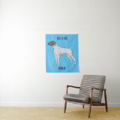 German Shorthaired Pointer dog cartoon Wandteppich (Beispiel)