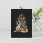 German Shorthaired Pointer Dog Christmas Tree Merr Einladung (Stehend Vorderseite)
