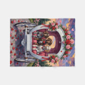 German Shorthaired Pointer  Dog Valentine's Day  Fleecedecke (Vorderseite (Horizontal))