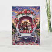 German Shorthaired Pointer  Dog Valentine's Day  Karte (Vorderseite)