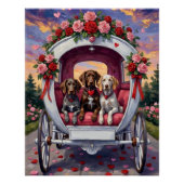 German Shorthaired Pointer Dog Valentine's Day  Poster (Vorderseite)