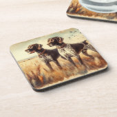 German Shorthaired Pointer Getränkeuntersetzer (Linke Seite)