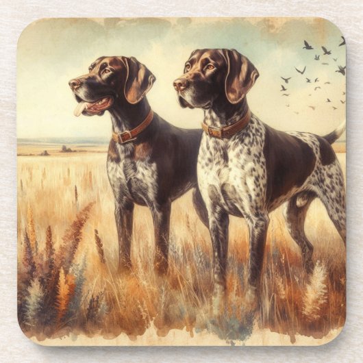 German Shorthaired Pointer Getränkeuntersetzer (Vorderseite)