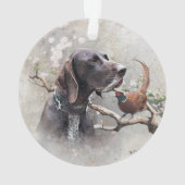 german shorthaired pointer, gsp ornament (Rückseite)