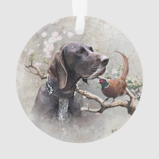 german shorthaired pointer, gsp ornament (Rückseite)