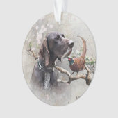 german shorthaired pointer, gsp ornament (Vorderseite)