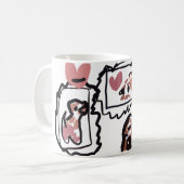 German Shorthaired Pointer hearts Kaffeetasse (Vorderseite Links)