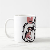 German Shorthaired Pointer hearts Kaffeetasse (Links)