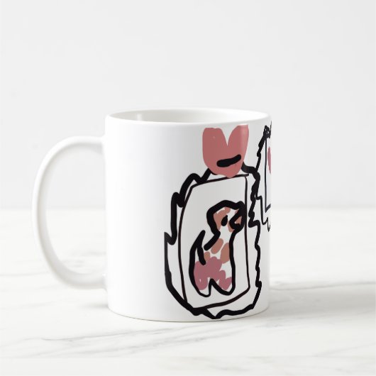 German Shorthaired Pointer hearts Kaffeetasse (Links)