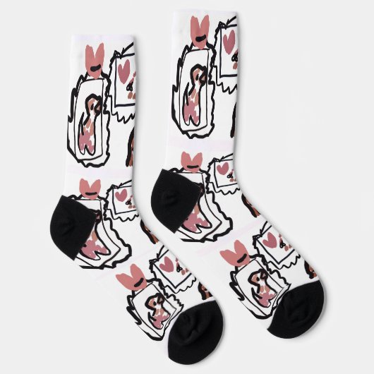 German Shorthaired Pointer hearts Socken (Rechts)