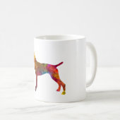 German Shorthaired Pointer im Watercolor Kaffeetasse (VorderseiteRechts)