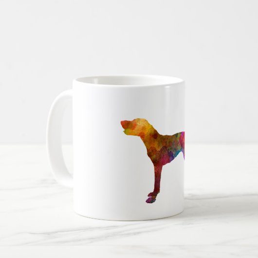 German Shorthaired Pointer im Watercolor Kaffeetasse (Vorderseite Links)