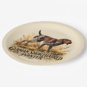  German Shorthaired Pointer  Pappteller (Schrägansicht)