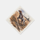  German Shorthaired Pointer  Serviette (Ecke)
