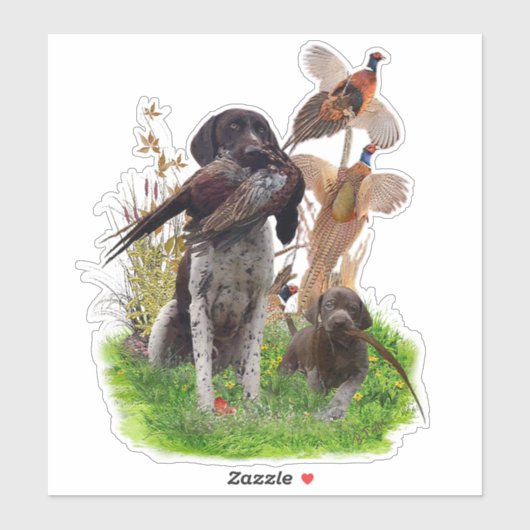 German Shorthaired Pointer Sticker (Blatt)