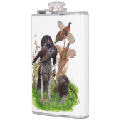 German Shorthaired Pointer    Sticker Paper Plates Flachmann (Links)