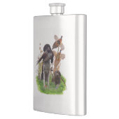 German Shorthaired Pointer    Sticker Paper Plates Flachmann (Links)