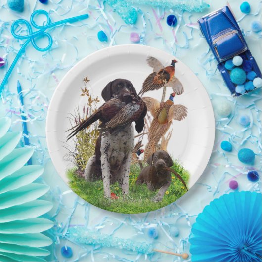 German Shorthaired Pointer Sticker Pappteller (Party)