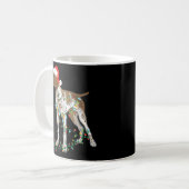 German Shorthaired Pointer Tangled In Christmas Kaffeetasse (Vorderseite Links)