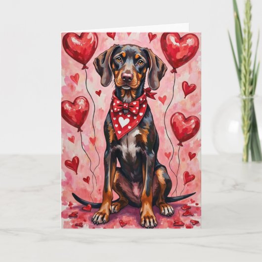 German Shorthaired Pointer Valentine’s Day Karte (Vorderseite)
