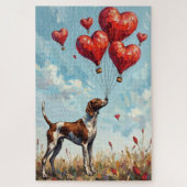 German Shorthaired Pointer Valentine's Day Heart  Puzzle (Vertikal)