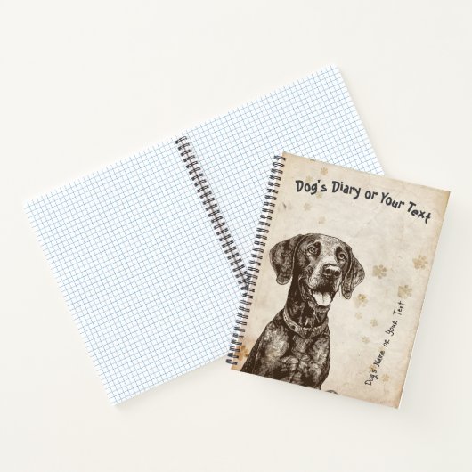 German Shorthaired Pointer's Diary Notizblock (Innenseite)