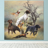 German Shorthaired Pointers (GSP)       Leinwanddruck (Insitu (Holzboden))