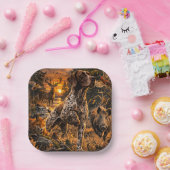 German Shorthaired Pointers  Pappteller (Party)