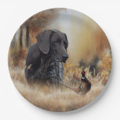 German Shorthaired Pointers  Pappteller (Vorderseite)