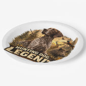 German Shorthaired Pointers  Pappteller (Schrägansicht)