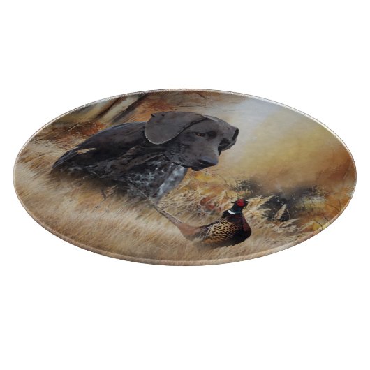 German Shorthaired Pointers  Schneidebrett (Ecke)