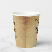 German "Smoker Man" Incense Burner Paper Cups Pappbecher (Rechts)