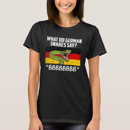German snakes German snake saying snake owner T-Shirt (Vorderseite)