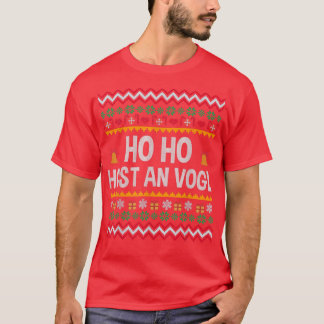 German Speaker Ugly Christmas Ho Ho Ho Funny Bavar T-Shirt